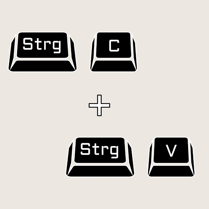 Ctrl c Ctrl v Clavier Ordinateur Copier Cadeau