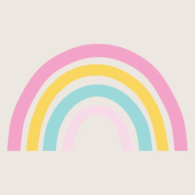 Arc-en-ciel pastel