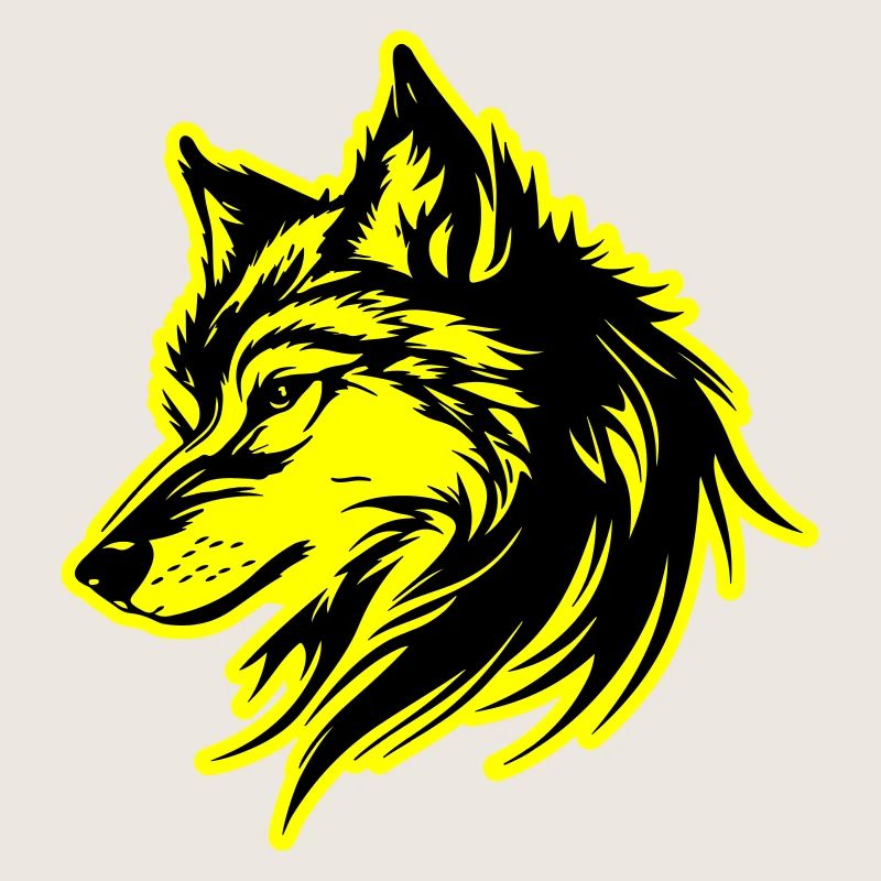 Silhouette de loup