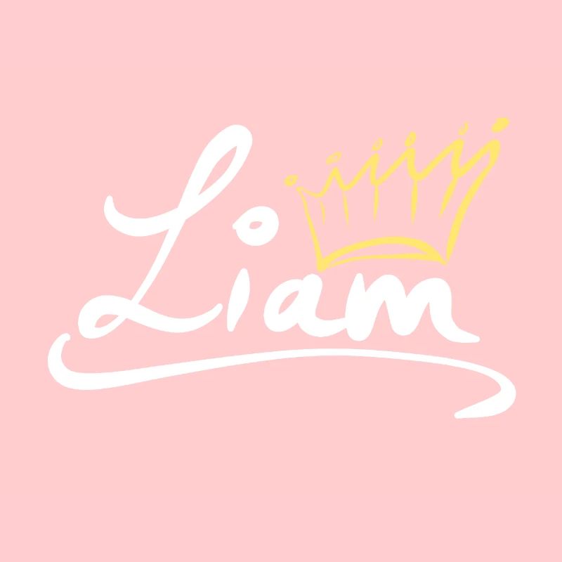 Étiquette de nom de couronne Liam