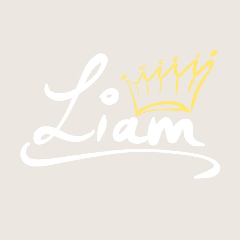 Krone Name Namensschild Liam