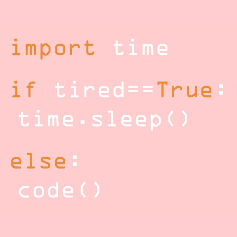 Python Code Import Sleep Tired Loop