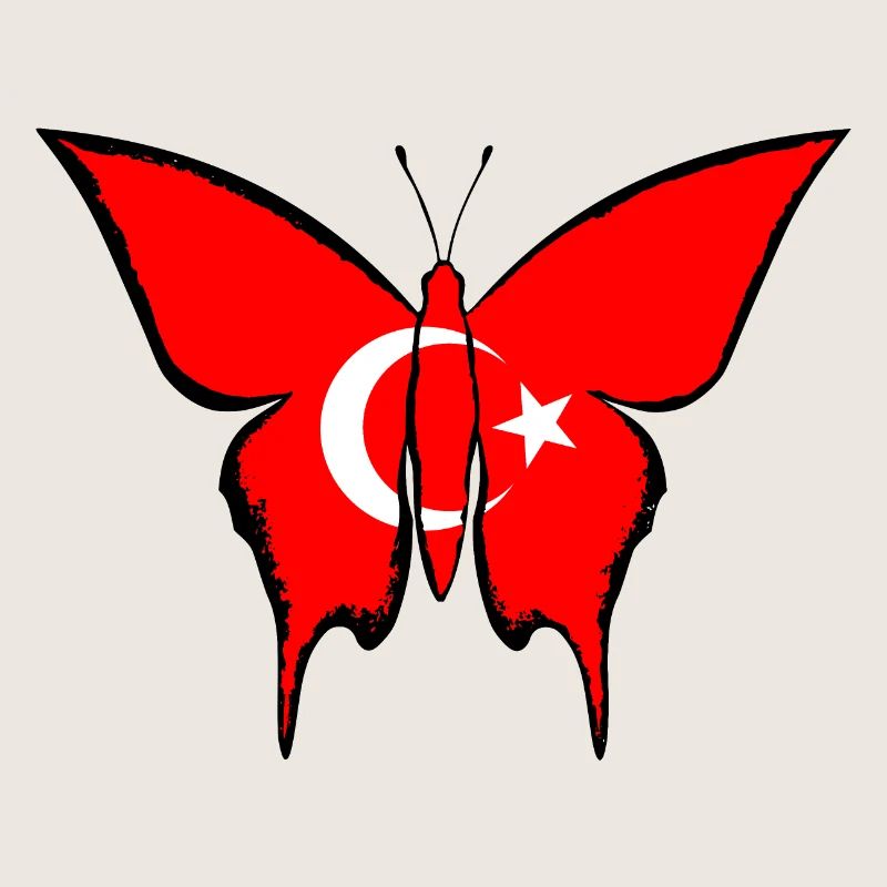 Drapeau de la dinde papillon