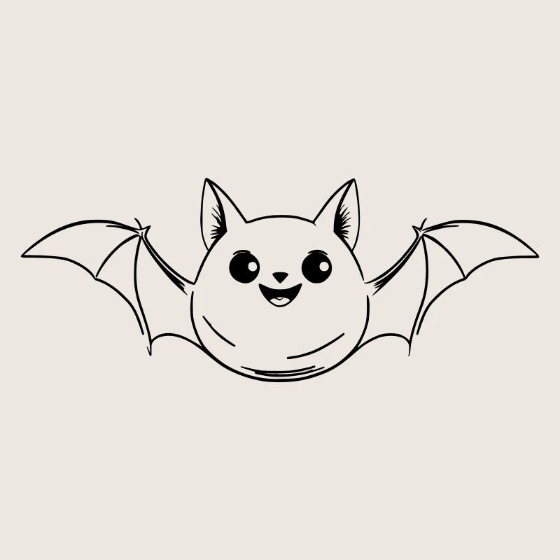 chauve-souris mignonne comme illustration vectorielle