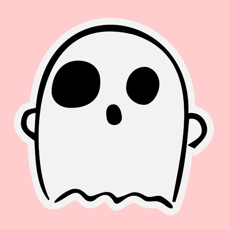 Cute Surprised Ghost