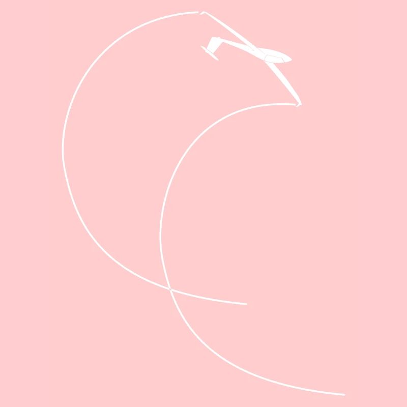 Glider Pilot Looping Glider Gliding