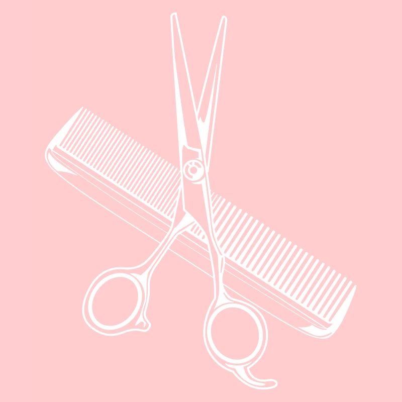 icône de coiffeur peigne ciseaux