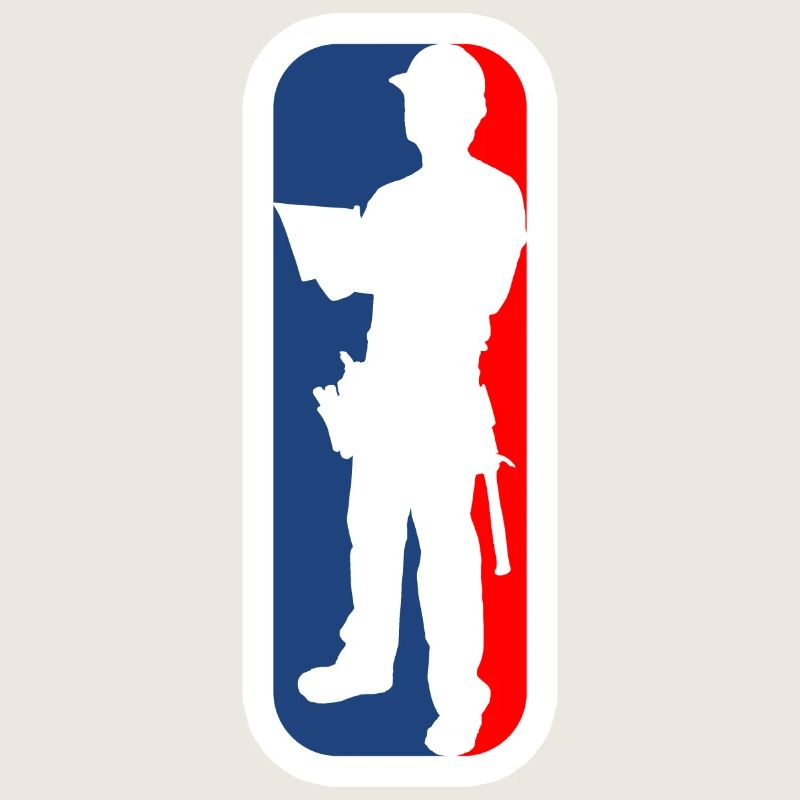 Construction worker logo