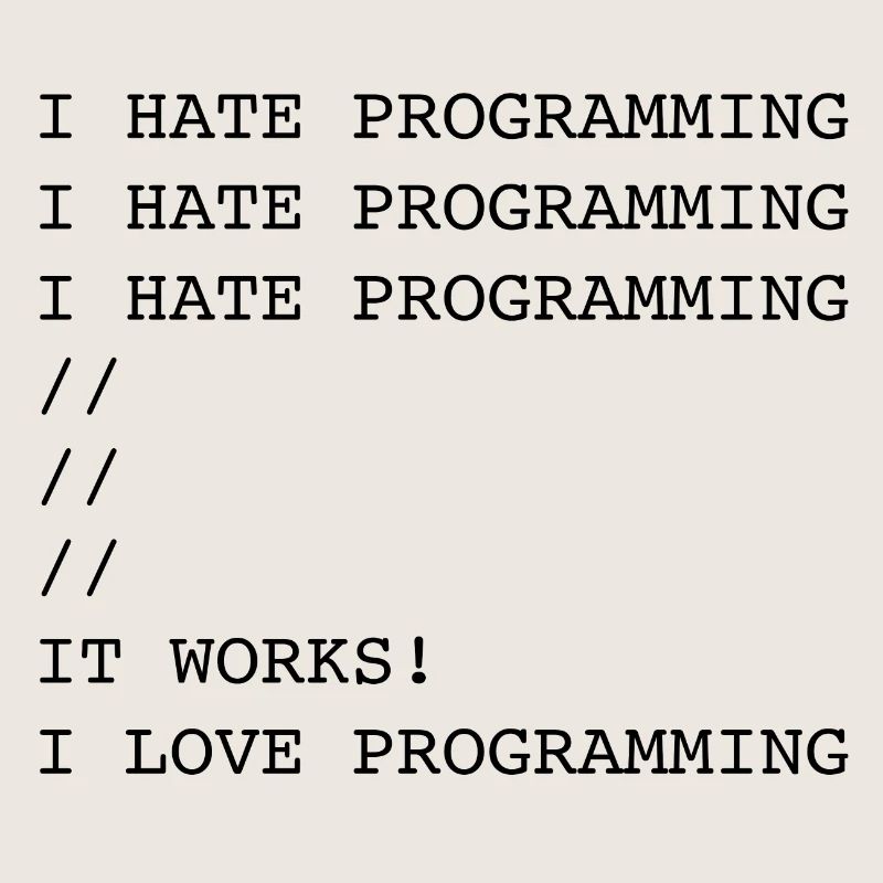 Je déteste la programmation
