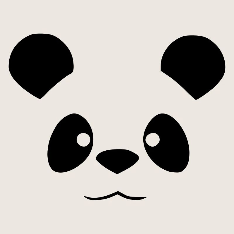 Panda mignon - conception animale drôle