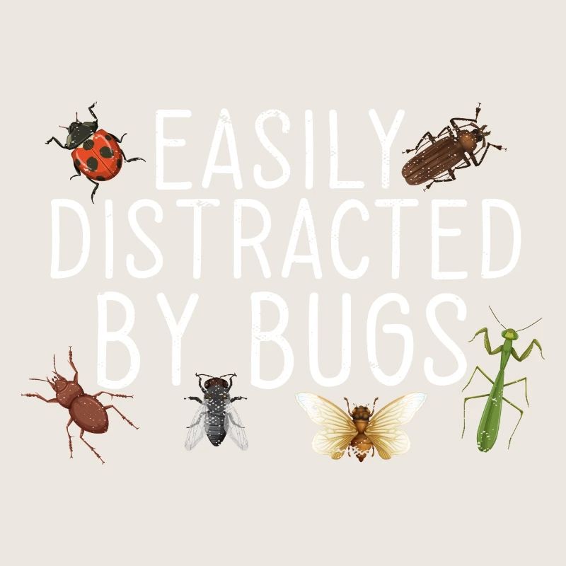 Entomologiste Bug Science facilement distrait par les bugs