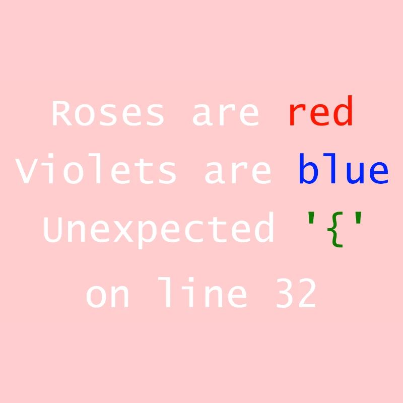 Unexpected on line | Programmer Computer Scientist