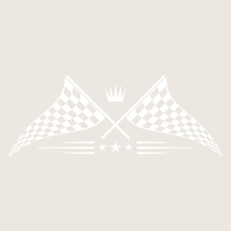 logo de symbole de drapeau de course