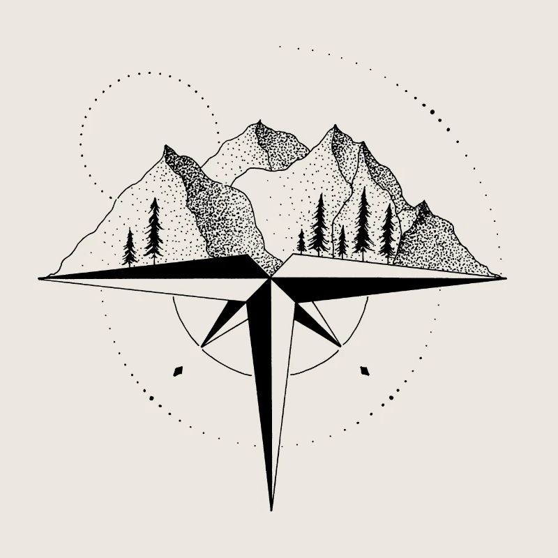 Berge Kompass