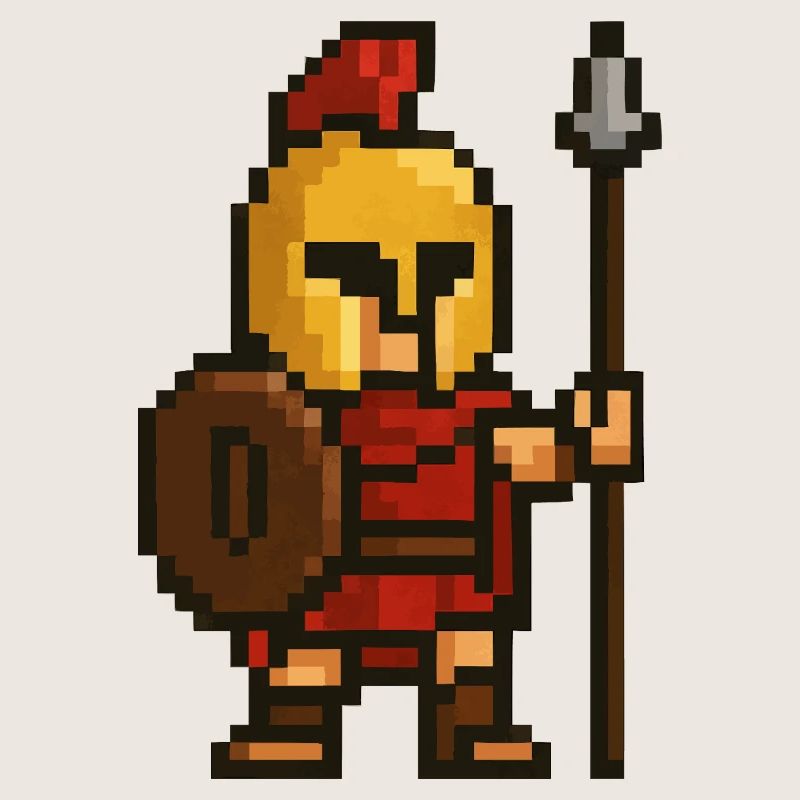 Pixel spartiate