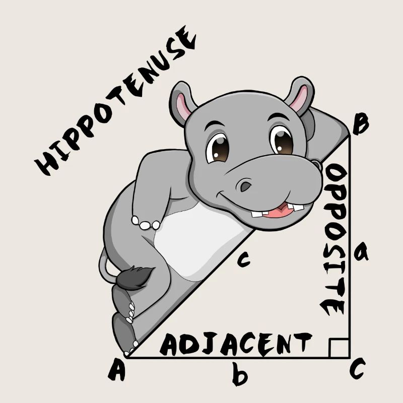 Hippotenuse Cool Fun Shirt Pythagoras Math Lovers