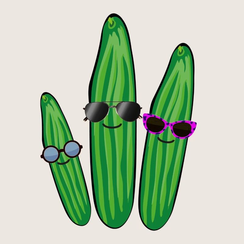 Trio de concombre,Concombre,Concombre,Concombre,Lunettes de soleil
