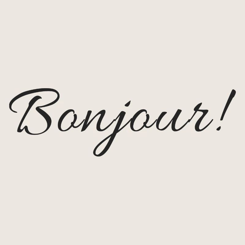 Conception de texte Bonjour