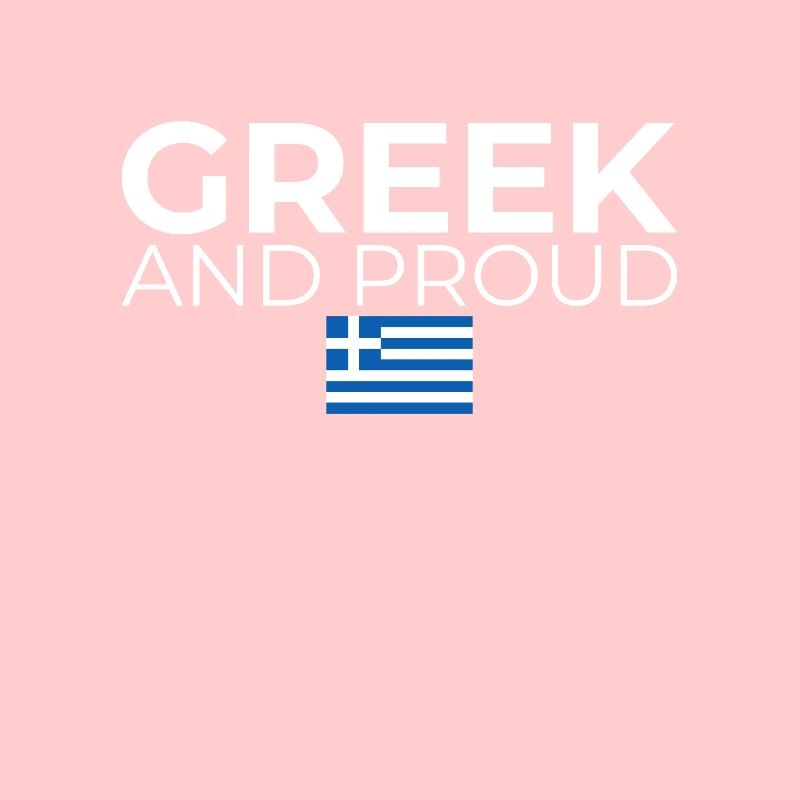 Drapeau grec et fier grec