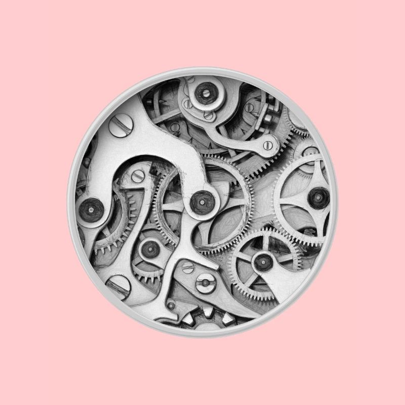 Clock - Clockwork Orange Clockwork Gear Clock