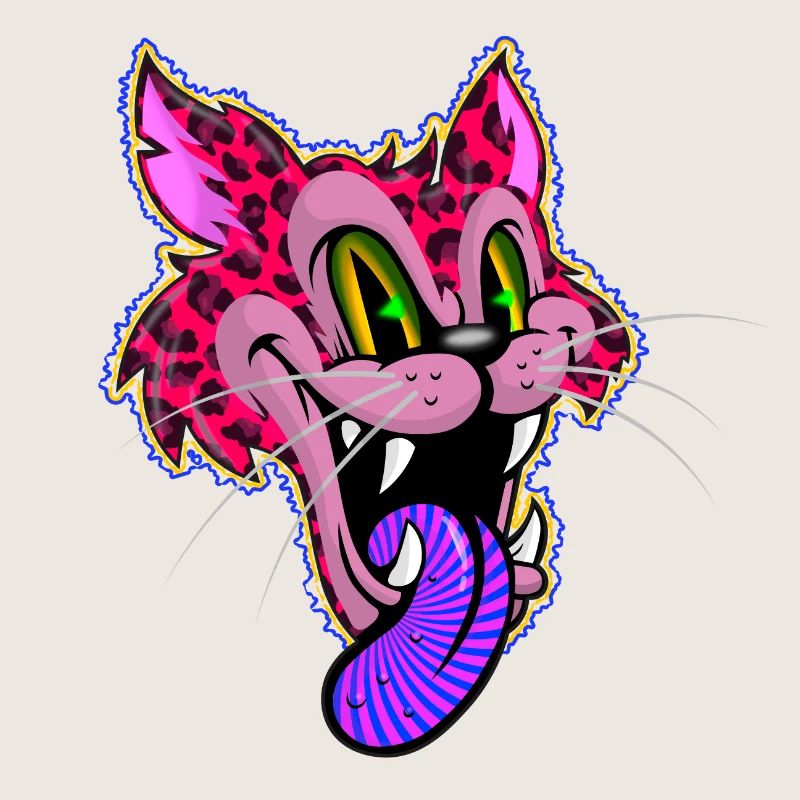 Leopard Comic Psychédélique