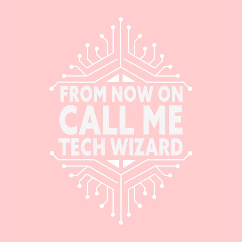 Appelez-moi Tech Wizard Drôle d’ordinateur de support informatique