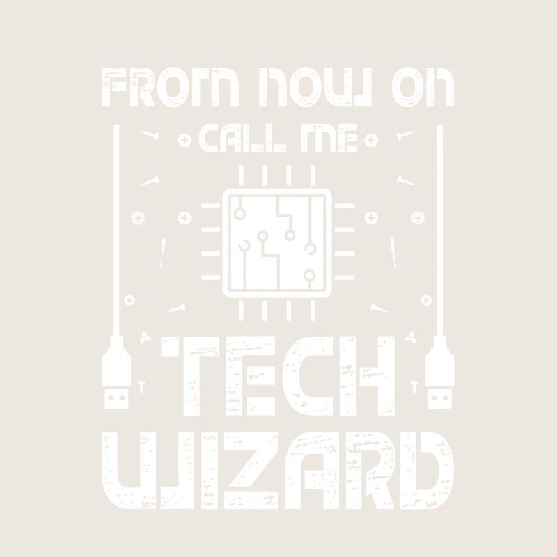 Call Me Tech Wizard Funny IT Support Computer