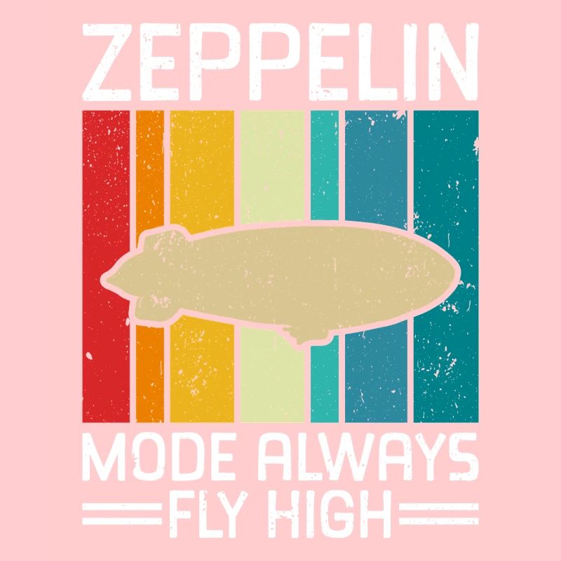 Dirigeable Zeppelin vintage 70 ans