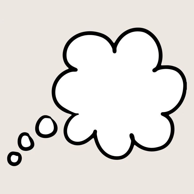 Bulle de pensée bulle de pensée thought bubble