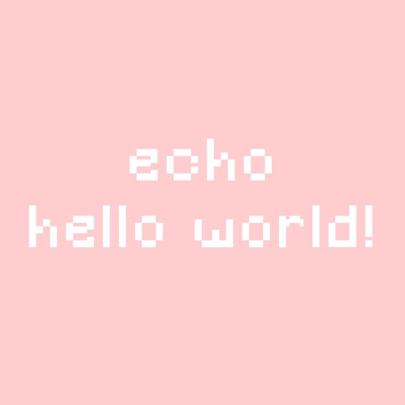 ITler - echo hello world - CLI CMD