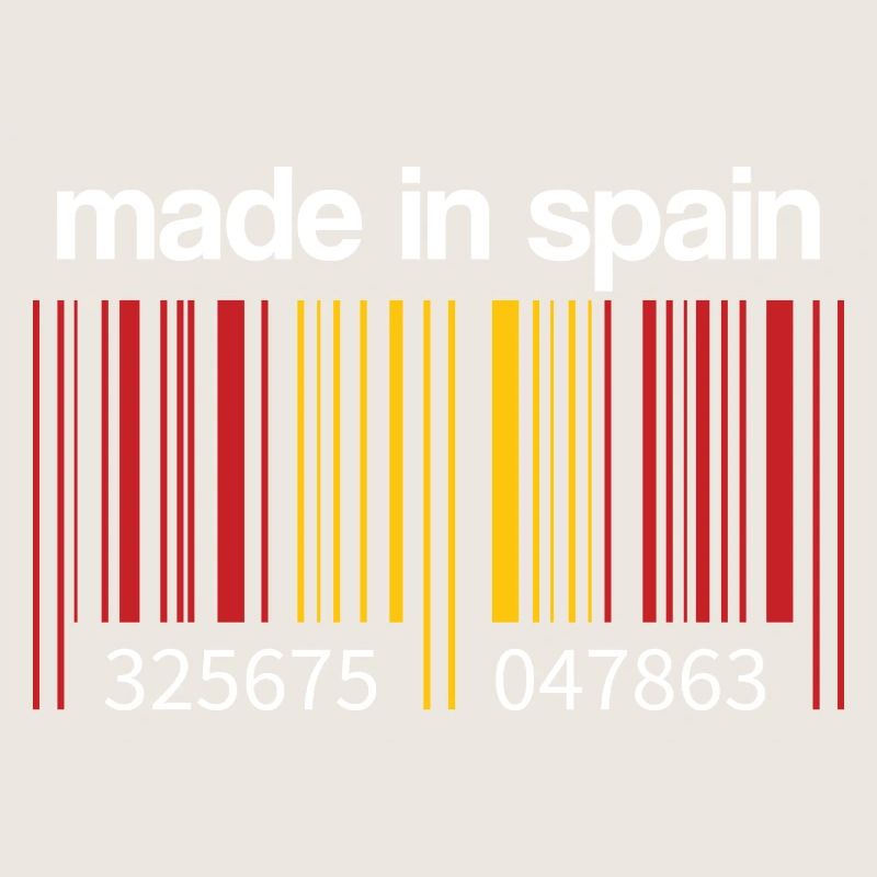 Code-barres du drapeau de l’Espagne Fabriqué en Espagne