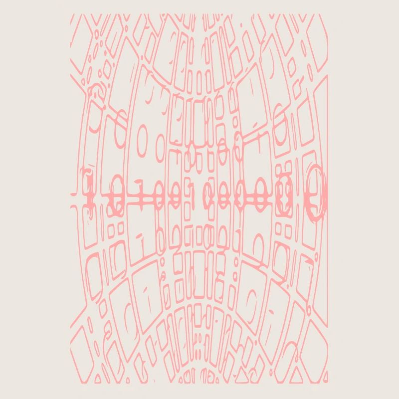 Code binaire Abstrait (rose)