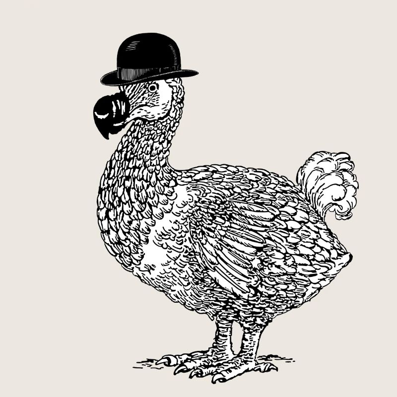 Dodo avec chapeau