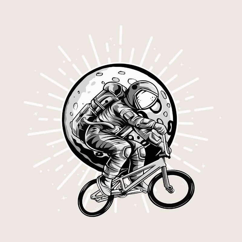 Astronaute en BMX