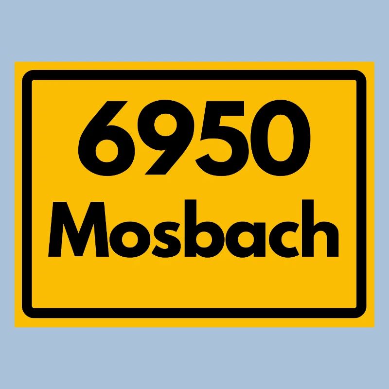 OLD POSTCODE POSTCODE RETRO 6950 MOSBACH HEIMAT BW