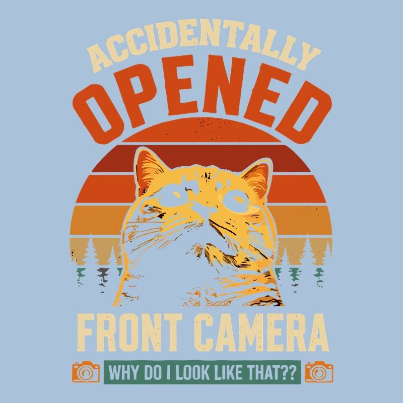 Front camera accidentally open cat