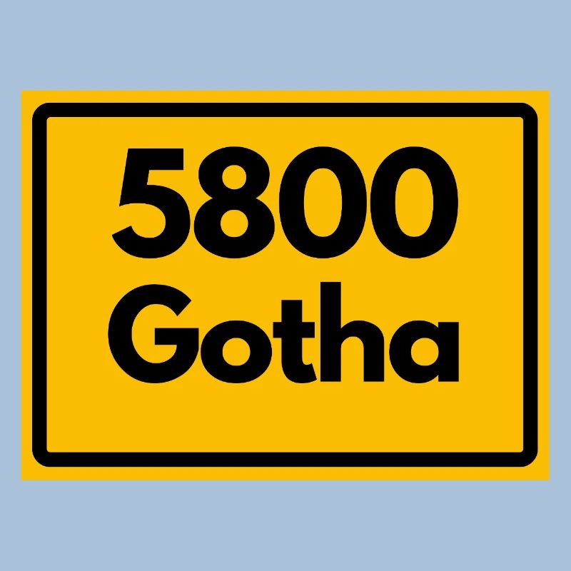 OLD POSTCODE 5800 GOTHA HEIMATSTOLZ ORIGINAL