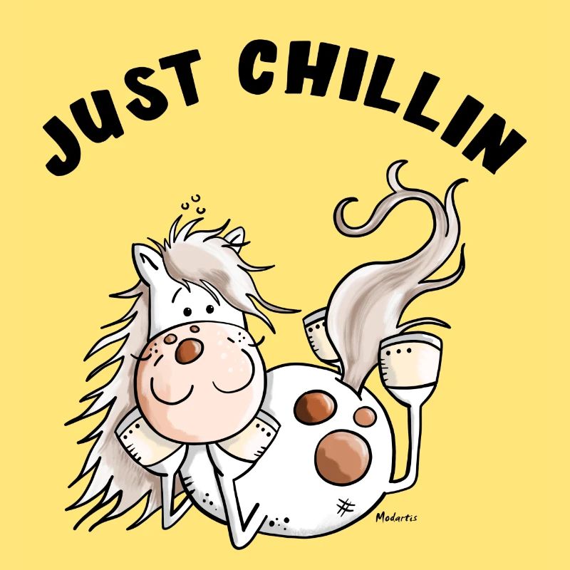 Chillendes Pferd - Comic - Pferde - Geschenk