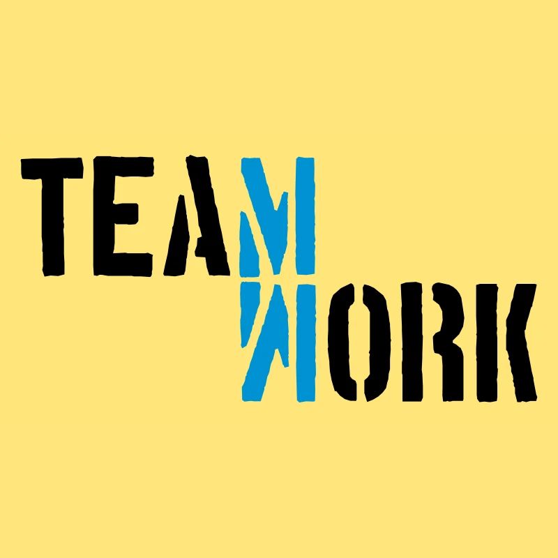 Bleu teamwork ombre miroir Logo Design Crew