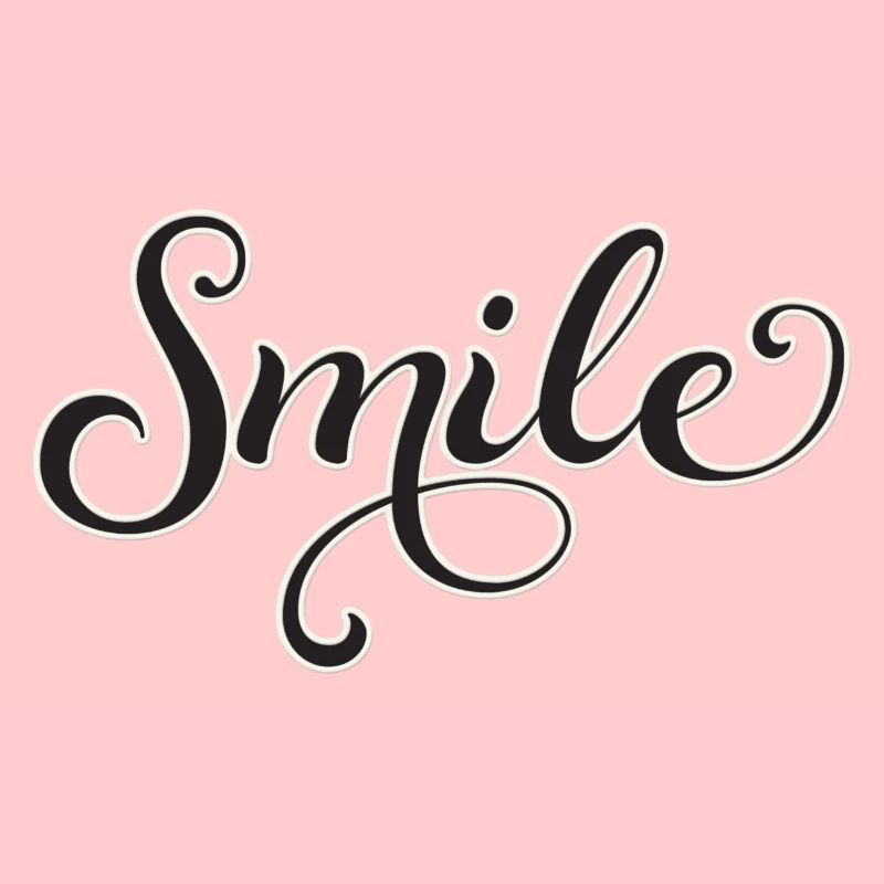 Smiling Script Lettering Smile