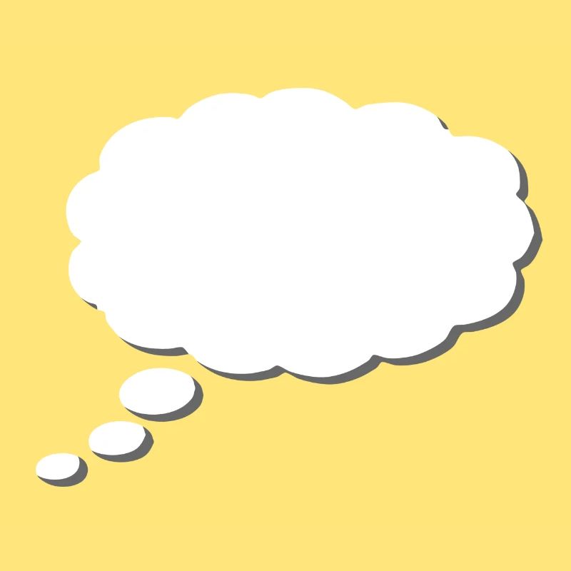 Thought Cloud, Thinkbubble. To personalize