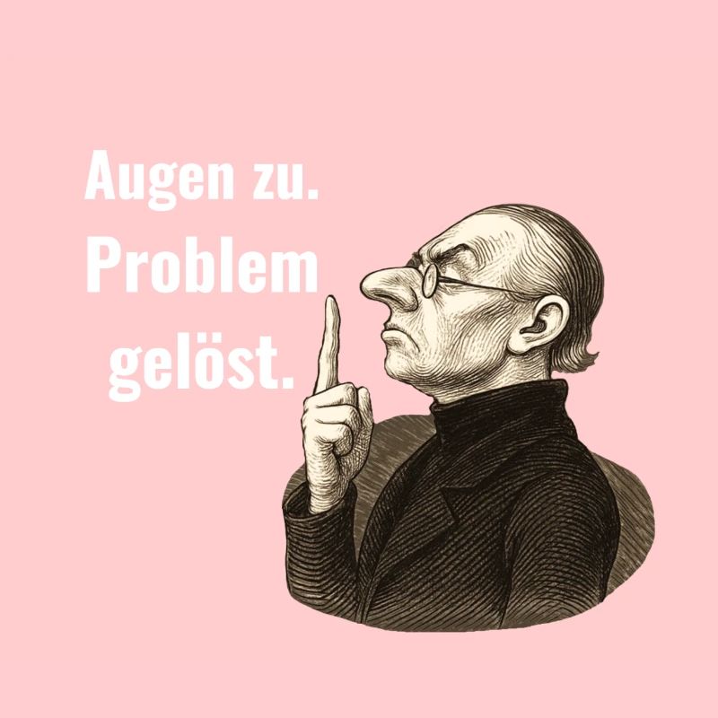 Close your eyes – problem solved.