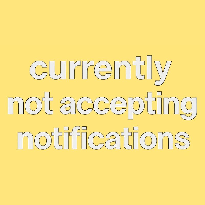 n’accepte actuellement pas les notifications