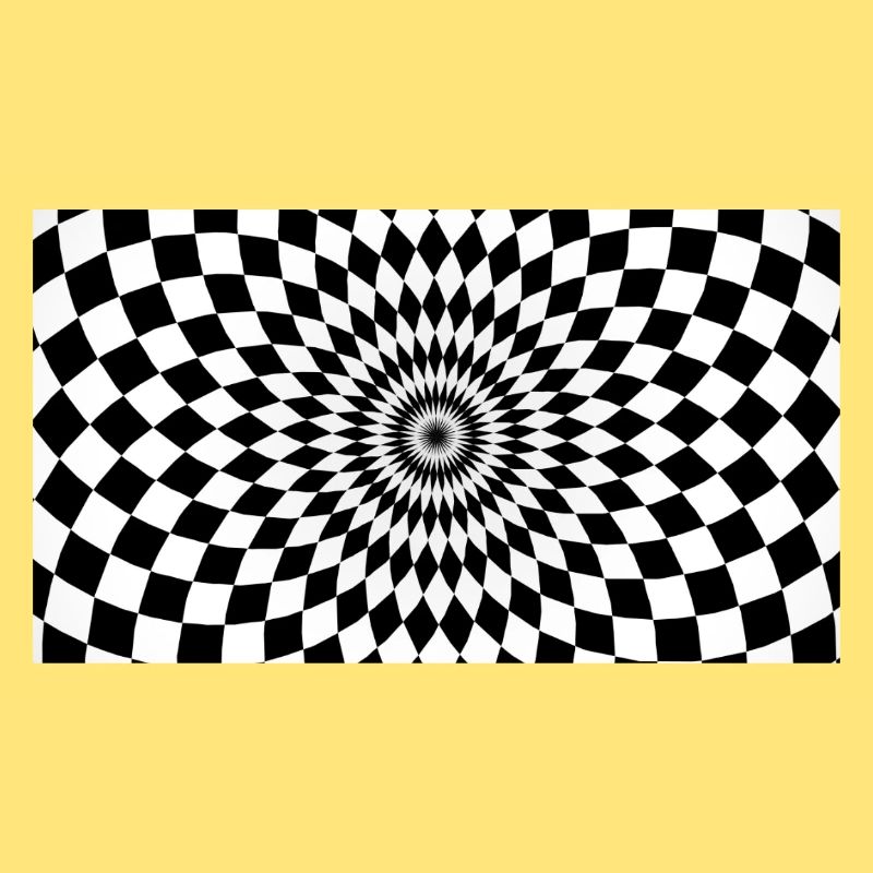 Optical Vortex Checker Illusion