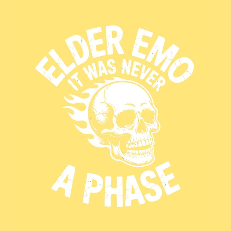 Elder Emo Skull Flame It Was Never a Phase