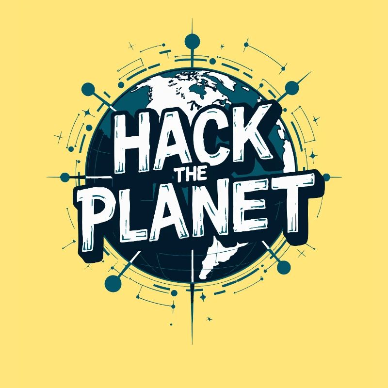 Globus Hack Motiv – Planetärer Techstil