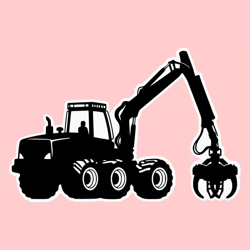 Silhouette de moissonneuse