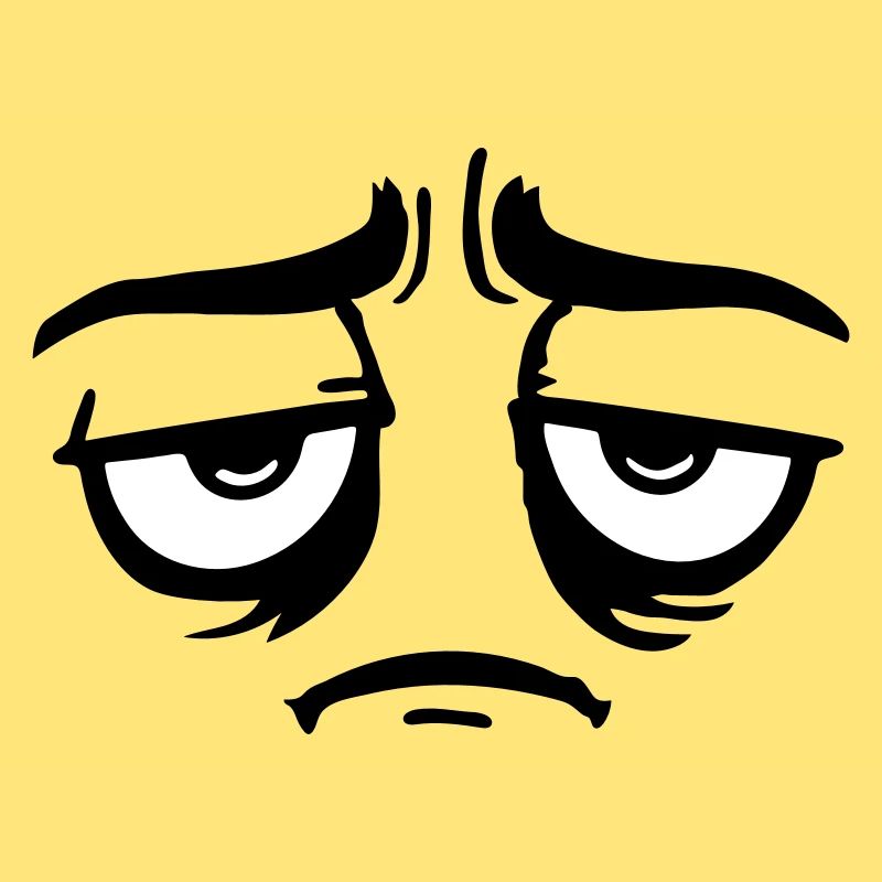 Grumpy sad disappointed face funny