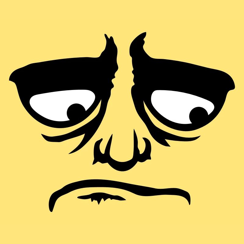 Grumpy sad disappointed face funny