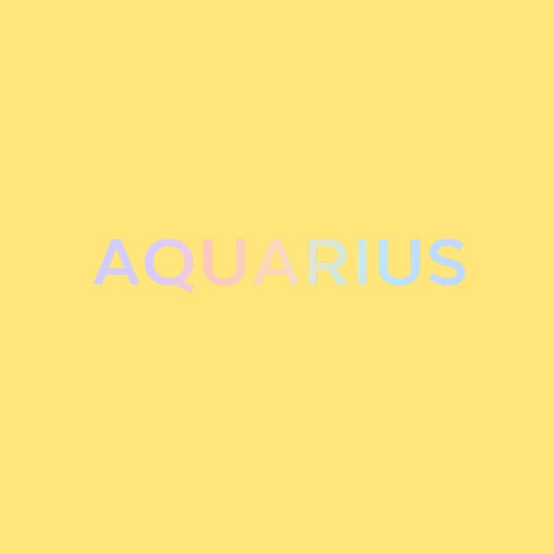 Pastel Aquarius Gradient Typography